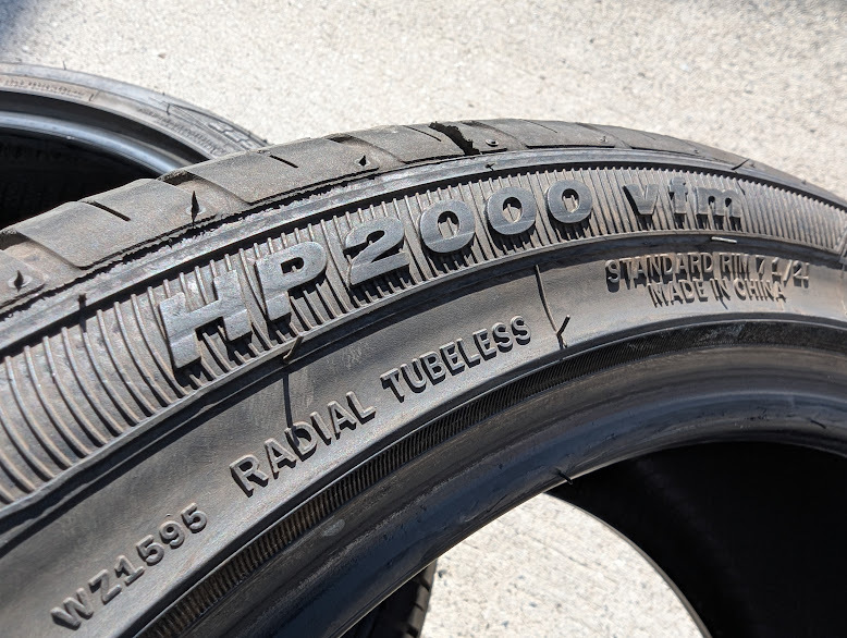 HP2000 ZEETEX vfm What Independent vfm公式オンラインショップ 【2024年製造】225/45R18 ZEETEX HP2000vfm 中古品4本セット（F）