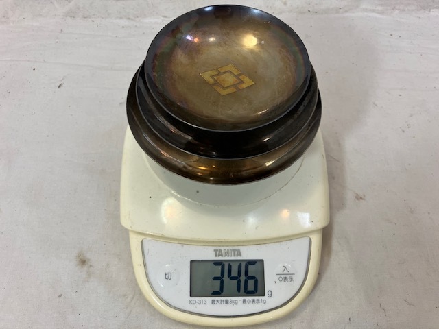 純銀天賞堂 純銀 銀盃 純銀盃 三ッ重 361g - メルカリ
