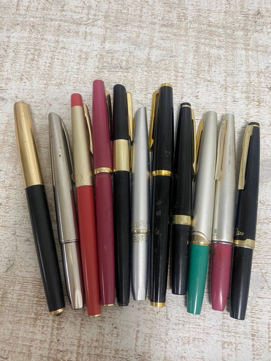 文房具・事務用品 ☆昭和レトロ・金ペン3本セット☆PILOT 万年筆 14K
