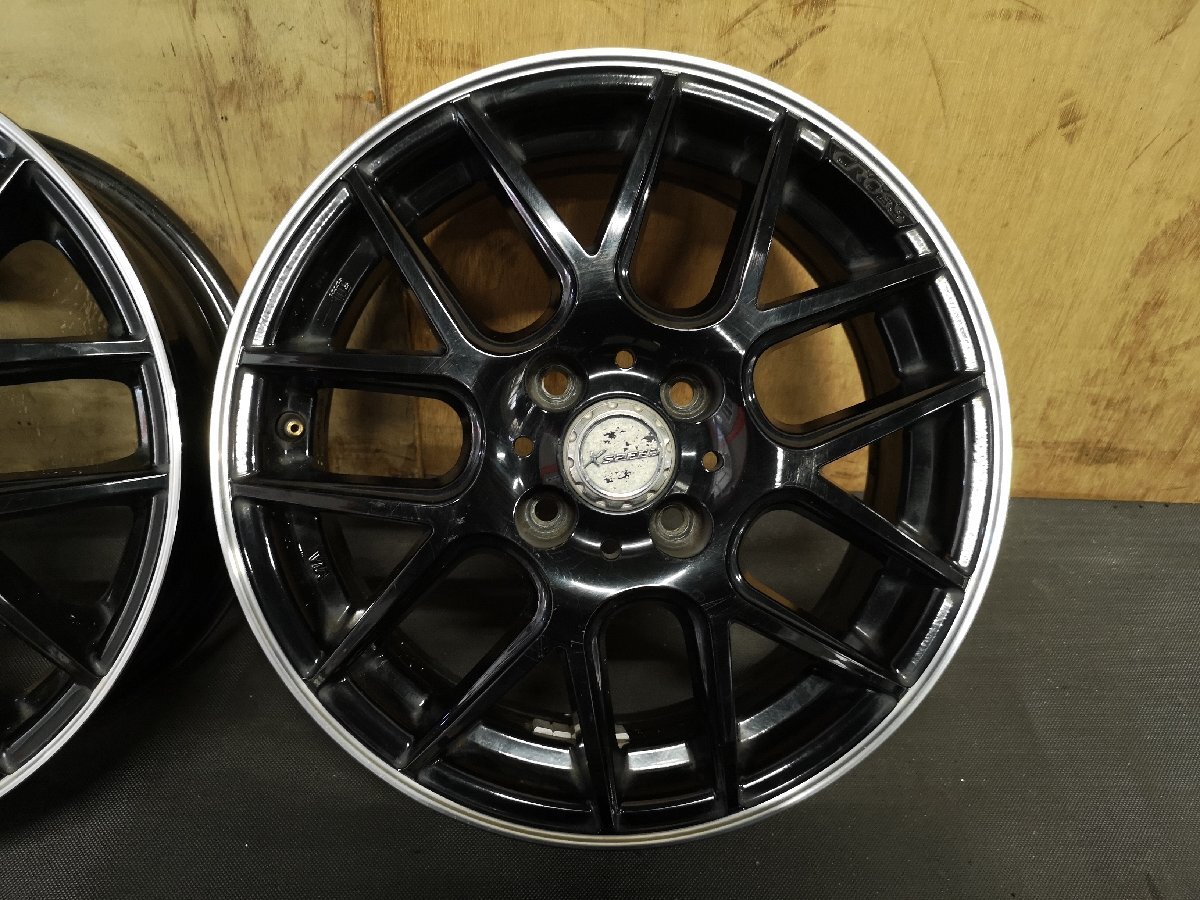 ● ホイール 4本 HOTSTUFF X-SPEED 15x5.5J+48 100 4H_5