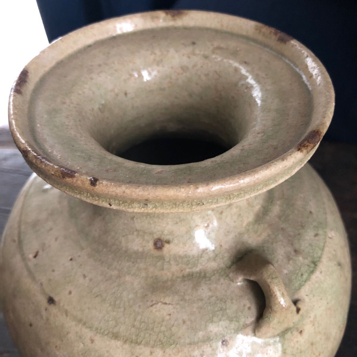 中国 青白磁 壺