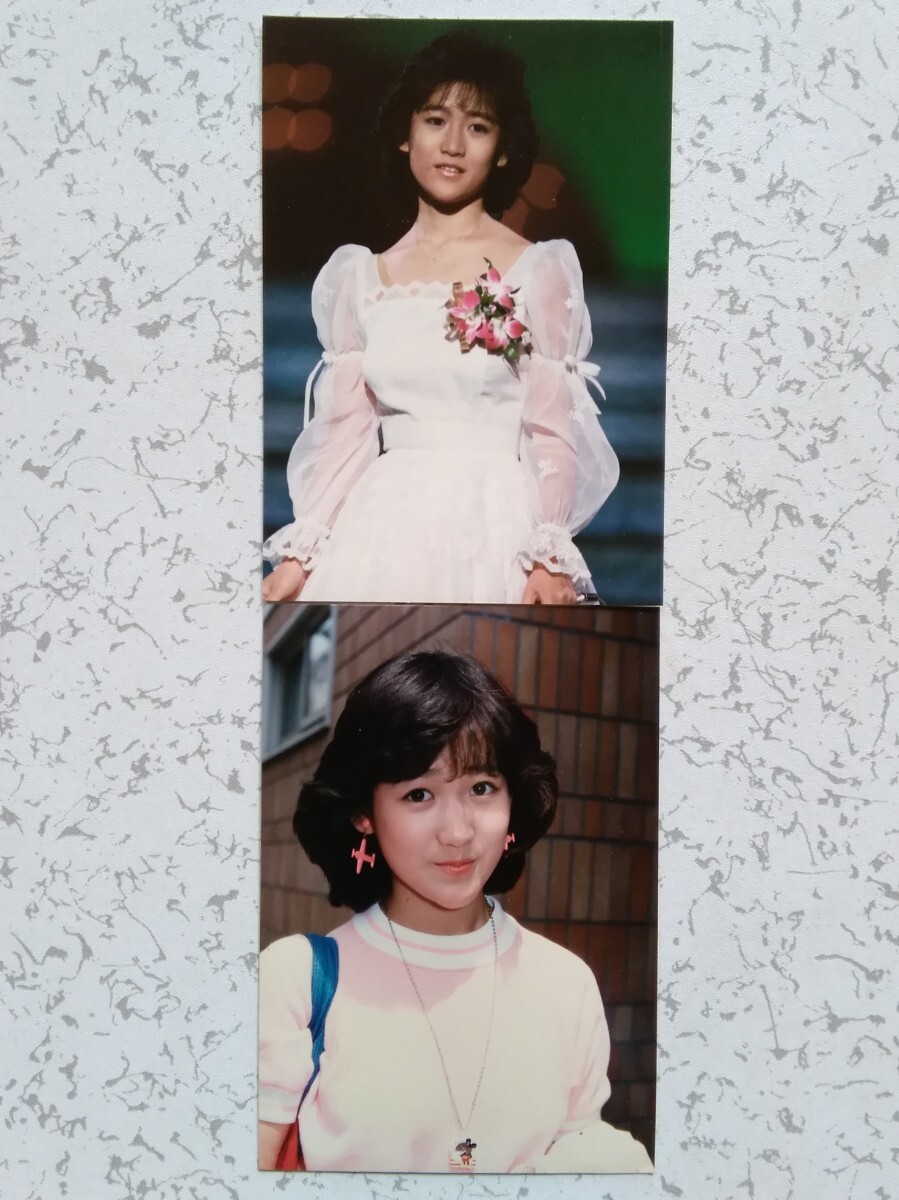 岡田有希子 /（昭和アイドル.当時モノ）『生写真 2枚(E判サイズ