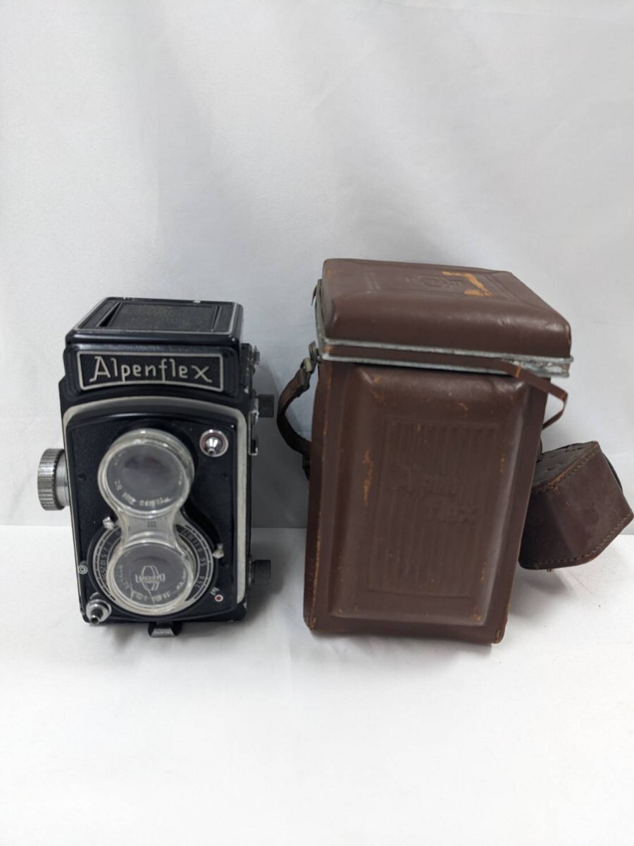 1円スタート！動作未確認 ORIENTIII /HACHIYO Alpenflex 1:3.5 f=7.5cm フィルムカメラ アナログカメラ レトロ 二眼レフ_1