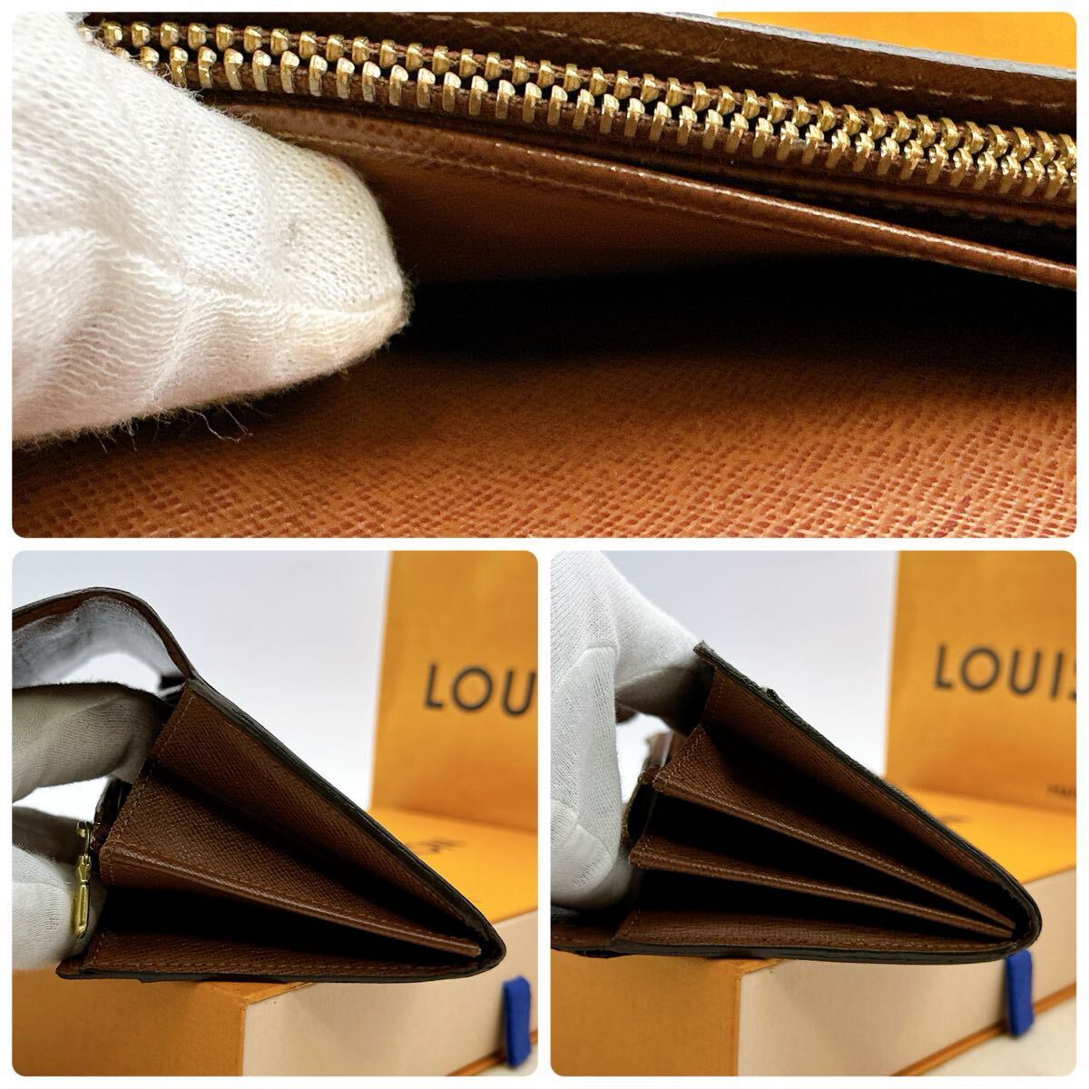 3897【美品】LOUIS VUITTON ルイヴィトン モノグラム ポルトフォイユ 