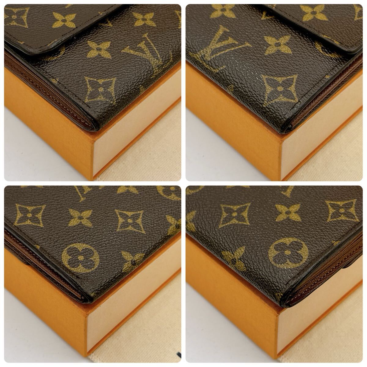 3897【美品】LOUIS VUITTON ルイヴィトン モノグラム ポルトフォイユ 