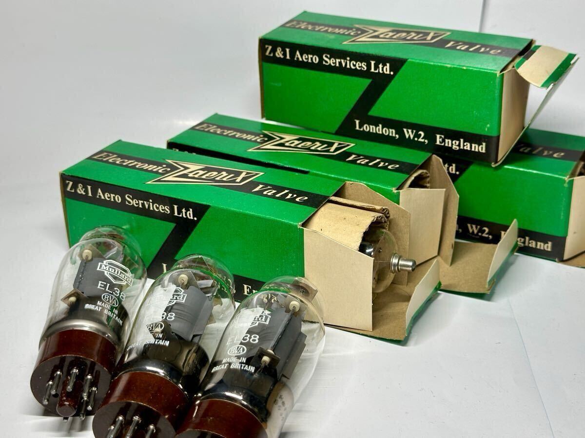 ビンテージ 真空管 おまとめ売り Mullard / ZAERIX ☆EL38 / 6CN6 ☆4本セット☆真空管試験機にてGood