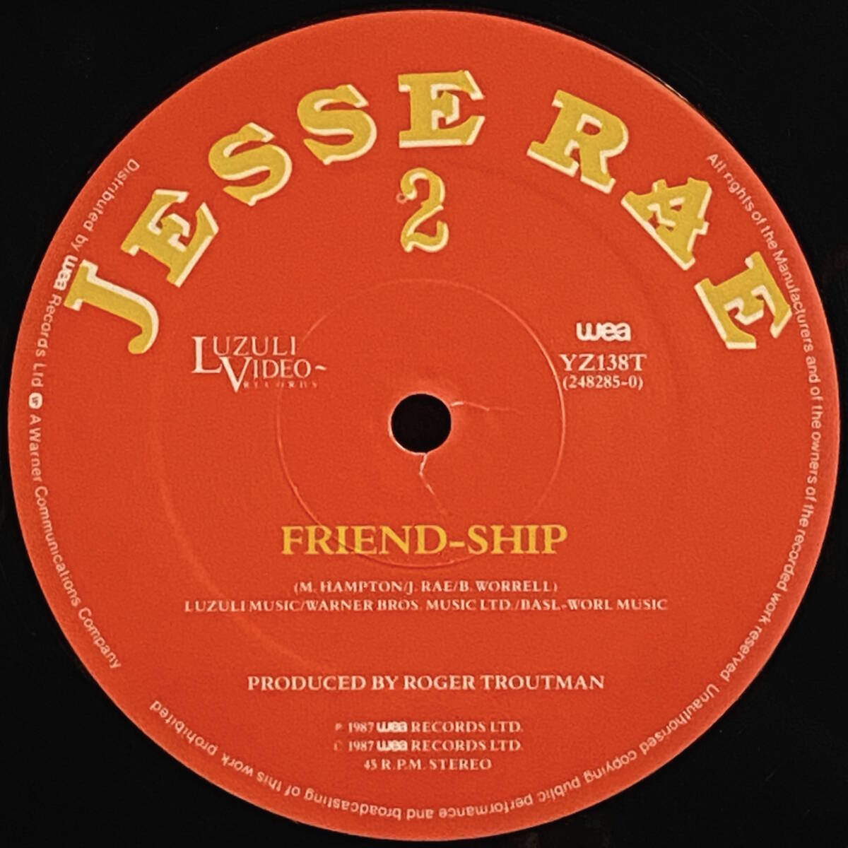 12” Jesse Rae - That Kind O'Girl /Luzuli Video Records YZ138T ...
