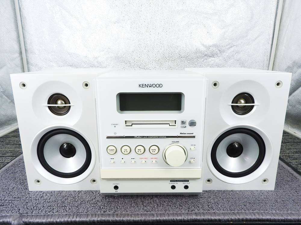 KENWOOD ケンウッド☆ミニコンポ RXD-SZ3MD CD/MD/カセット 視聴確認