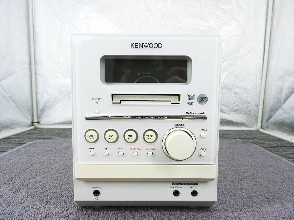 KENWOOD ケンウッド☆ミニコンポ RXD-SZ3MD CD/MD/カセット 視聴確認