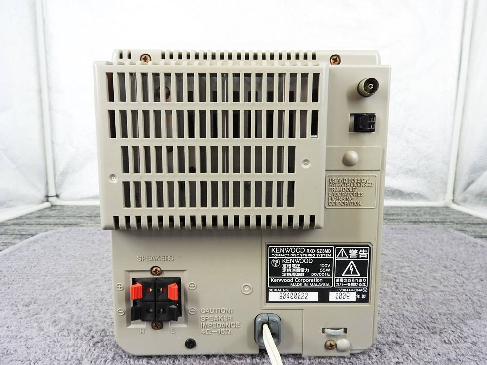 KENWOOD ケンウッド☆ミニコンポ RXD-SZ3MD CD/MD/カセット 視聴確認