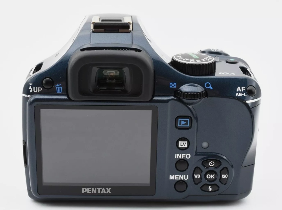 Pentax K-x 1240万画素 オーダーカラー ネイビーレッド 18-55mmレンズセット [美品・現状品] 32GB 新品SDカード ストラップ付き #Y1612_5