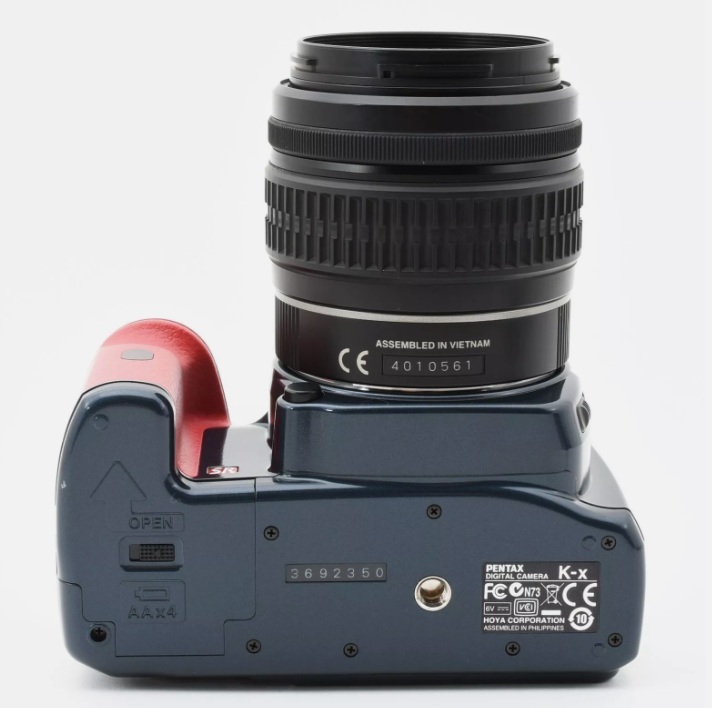 Pentax K-x 1240万画素 オーダーカラー ネイビーレッド 18-55mmレンズセット [美品・現状品] 32GB 新品SDカード ストラップ付き #Y1612_8