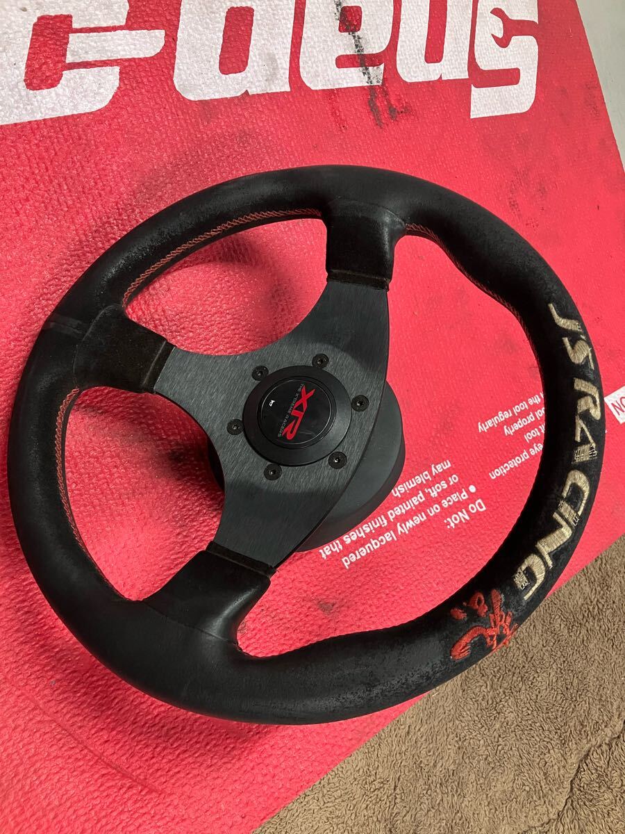 j'sレーシング　ステアリング ハンドル　ジェイズレーシング　FD2ステアリングボス付き　MOMO_1