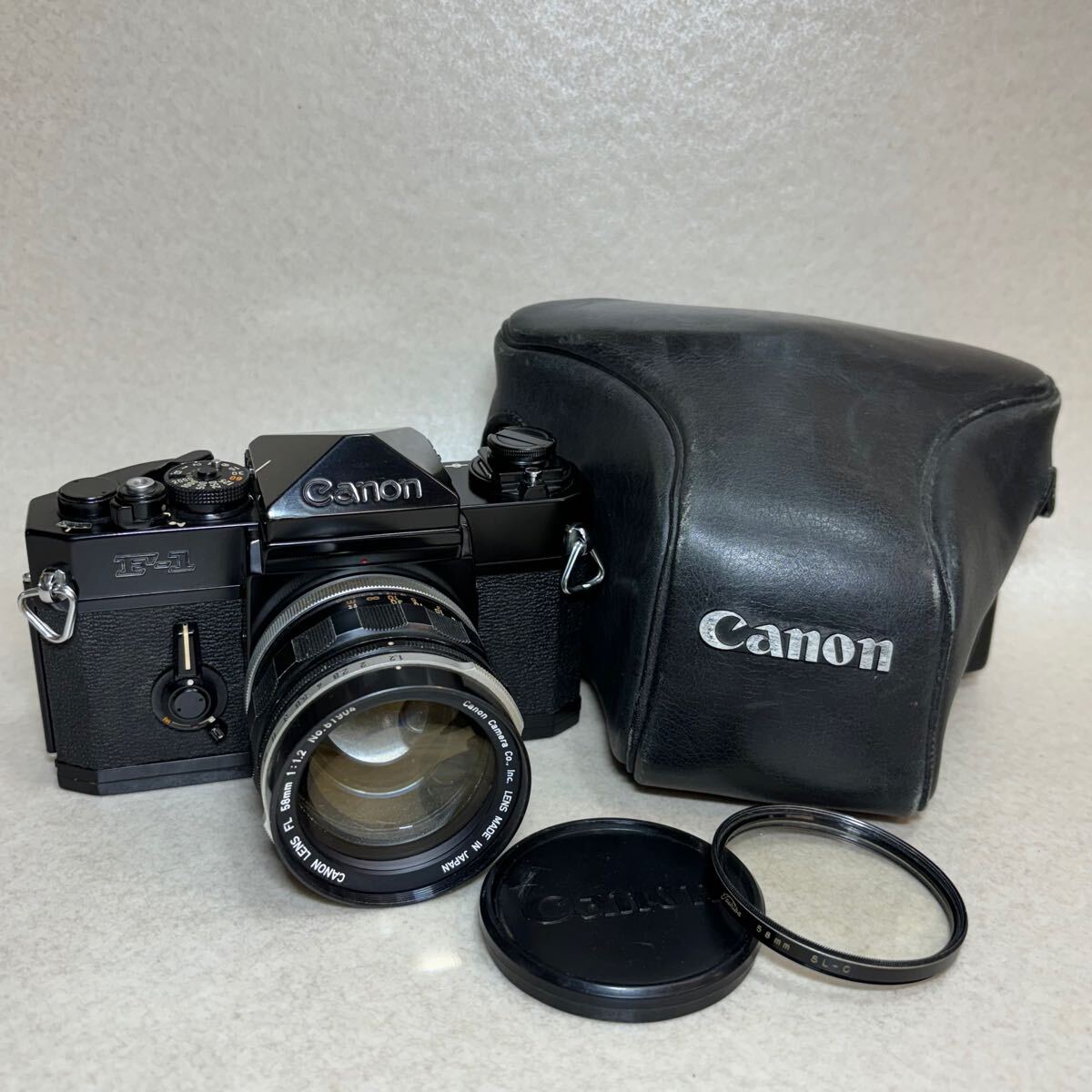 W3 - 9） Canon キャノン F-1 フィルムカメラ LENS FL 58mm 1:1.2 レンズ _1