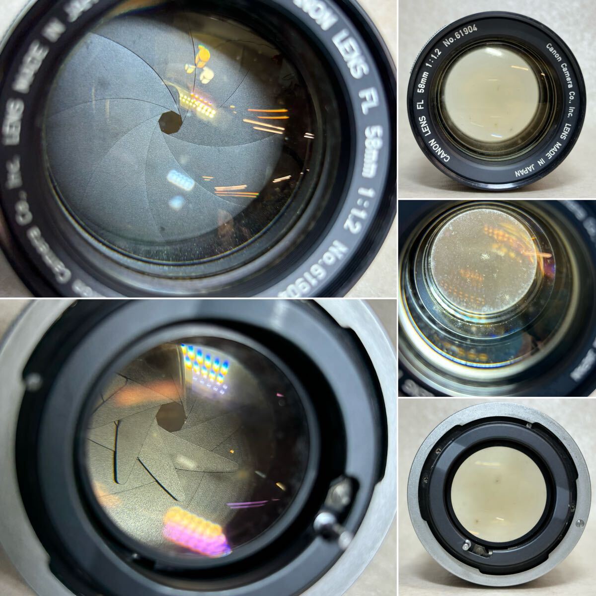 W3 - 9） Canon キャノン F-1 フィルムカメラ LENS FL 58mm 1:1.2 レンズ _8
