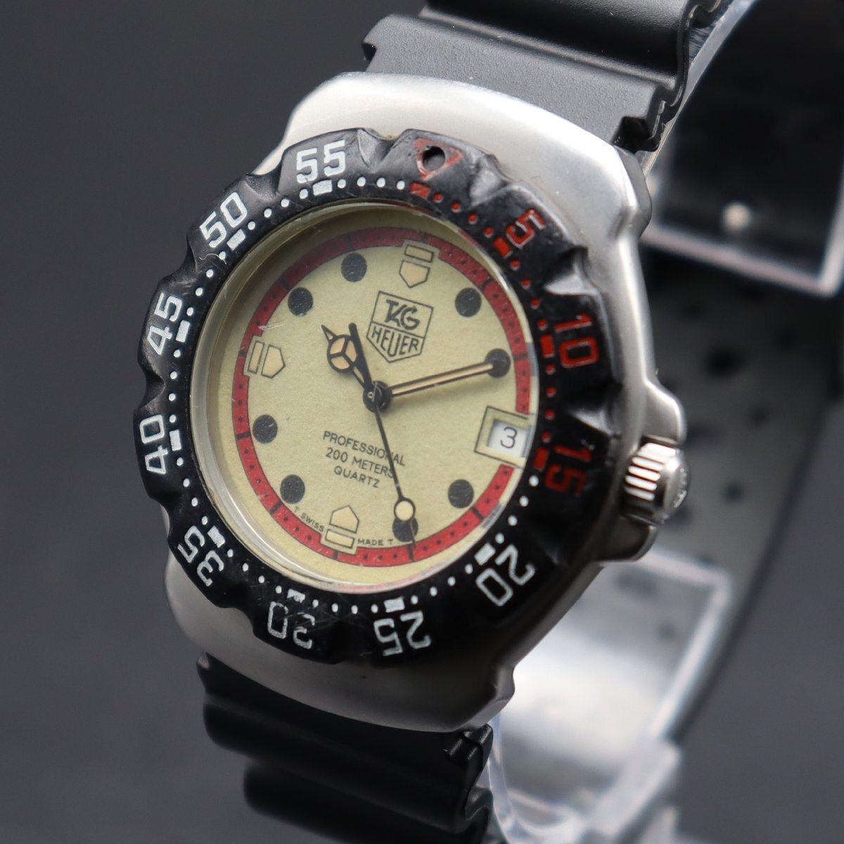 TAG HEUER タグホイヤー フォーミュラー1 プロフェッショナル 200M防水 クォーツ 371.513 夜光文字盤 デイト 新品ベルト ボーイズ/メンズ_1