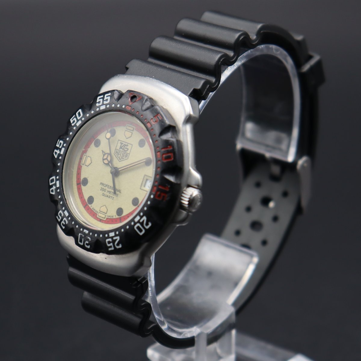 TAG HEUER タグホイヤー フォーミュラー1 プロフェッショナル 200M防水 クォーツ 371.513 夜光文字盤 デイト 新品ベルト ボーイズ/メンズ_2