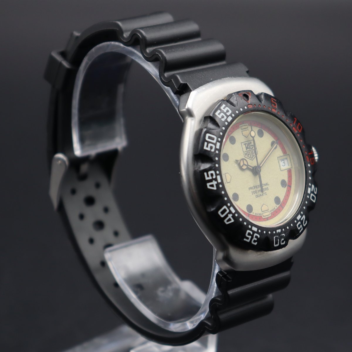 TAG HEUER タグホイヤー フォーミュラー1 プロフェッショナル 200M防水 クォーツ 371.513 夜光文字盤 デイト 新品ベルト ボーイズ/メンズ_4
