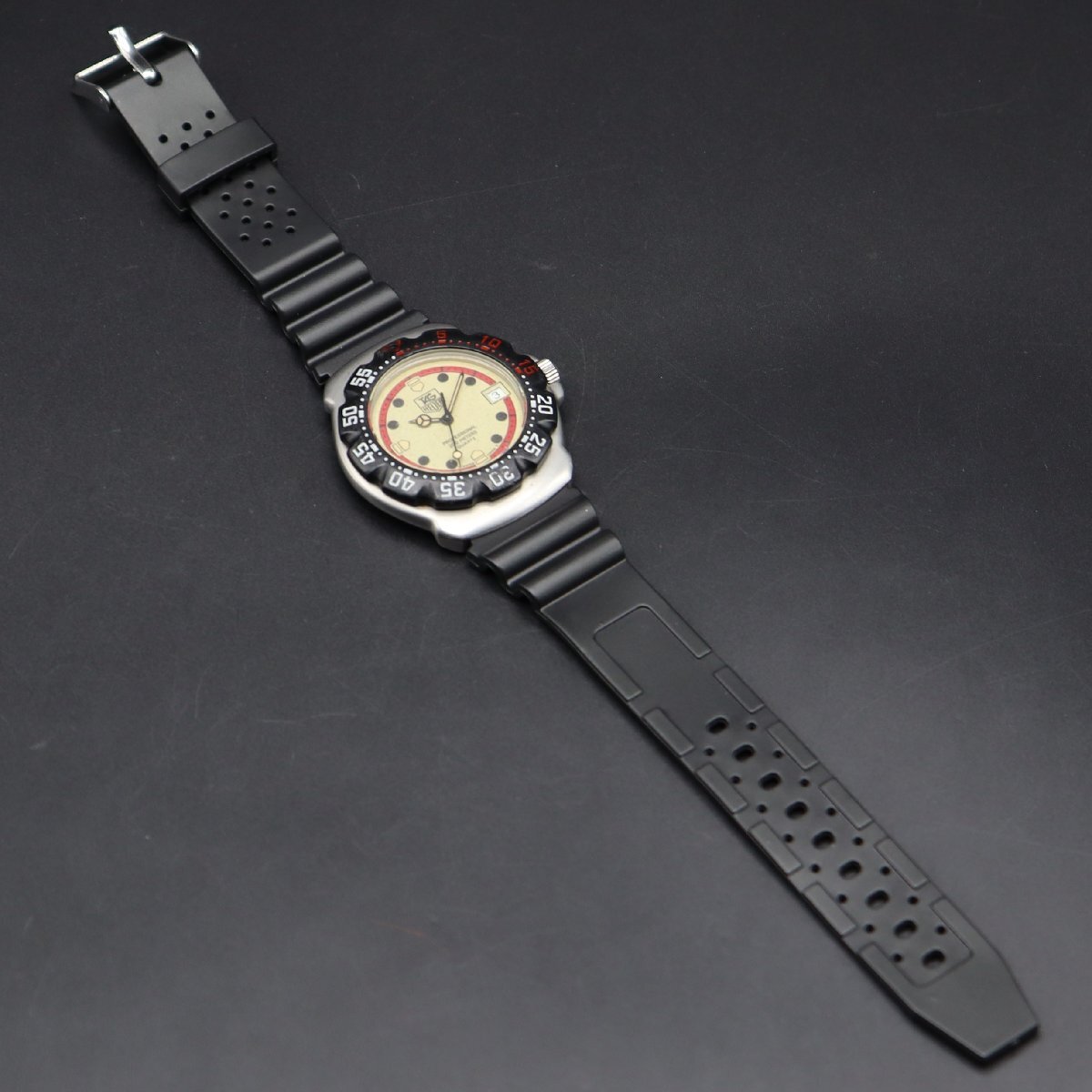 TAG HEUER タグホイヤー フォーミュラー1 プロフェッショナル 200M防水 クォーツ 371.513 夜光文字盤 デイト 新品ベルト ボーイズ/メンズ_8