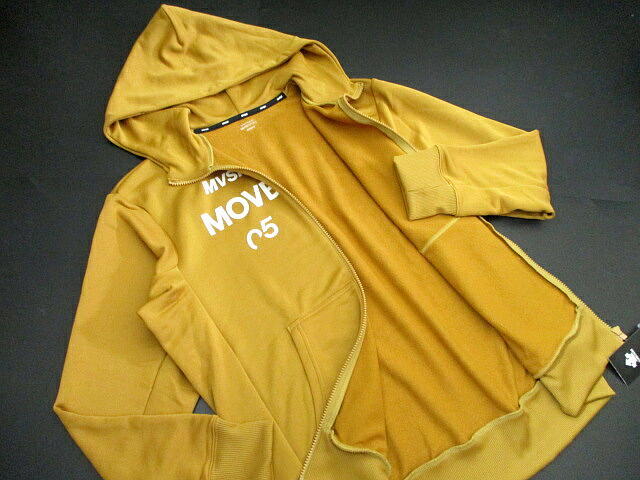 新品 未使用▼ デサント 春物　ジップアップパーカー　ゴルフにも！ キャメル　Lサイズ　未使用　DESCENTE　フーディー ジャケット　羽織り_3