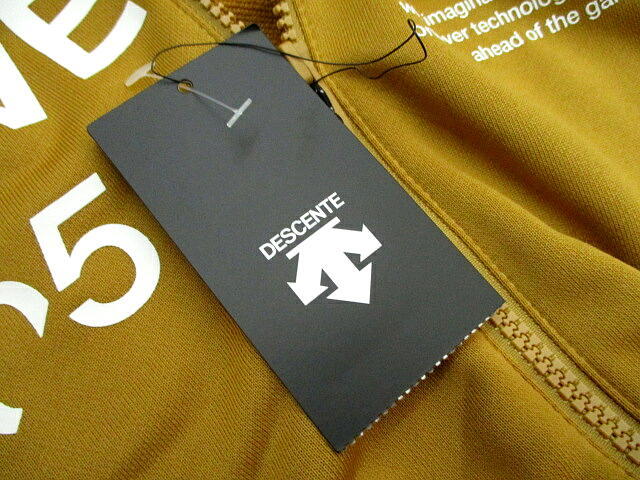 新品 未使用▼ デサント 春物　ジップアップパーカー　ゴルフにも！ キャメル　Lサイズ　未使用　DESCENTE　フーディー ジャケット　羽織り_6