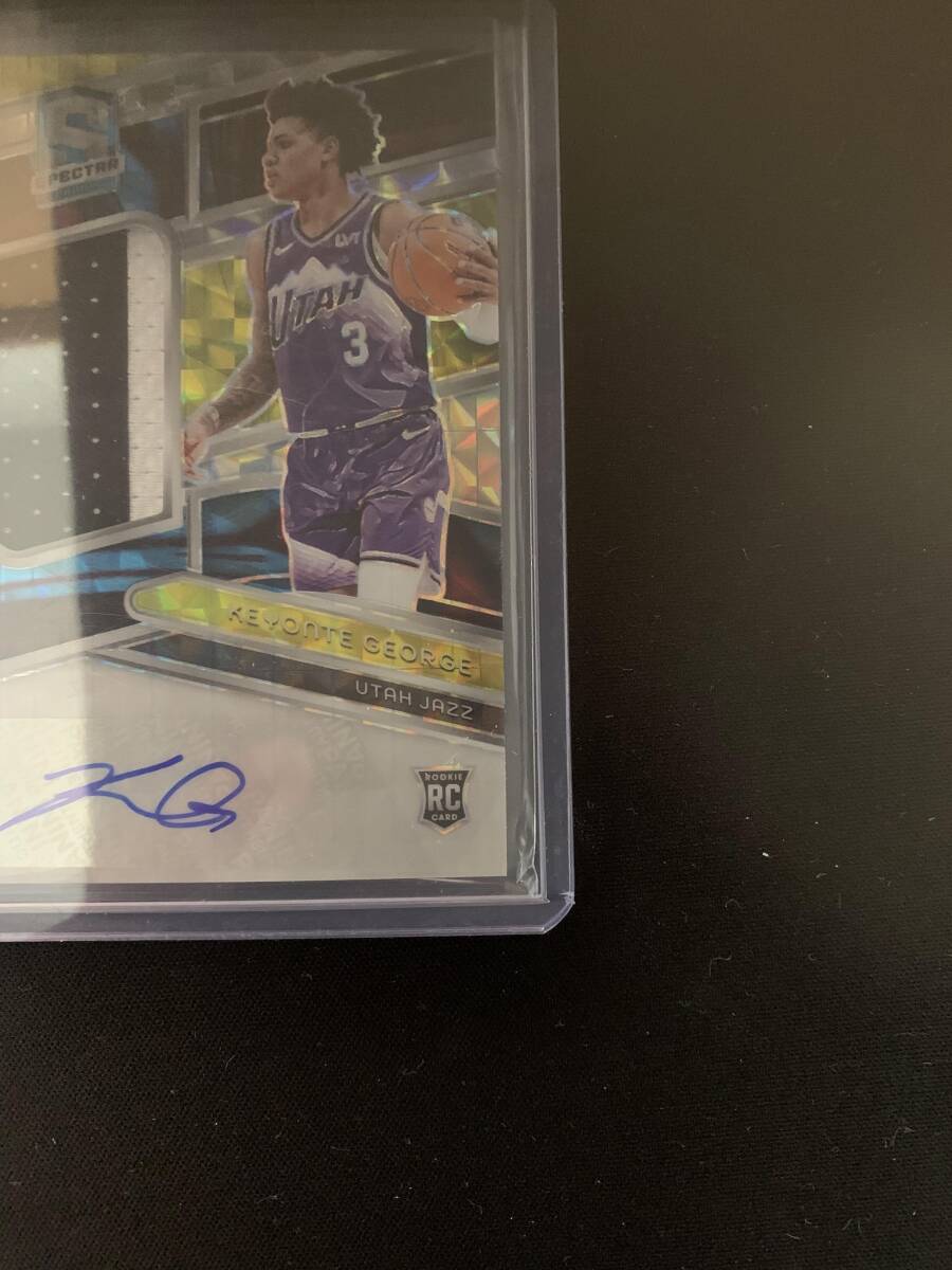Keyonte George Rookie Rpa 49枚限定 激レア 超 2023-24 Panini Spectra Keyonte George Auto Patch RPA RC /49 ...
