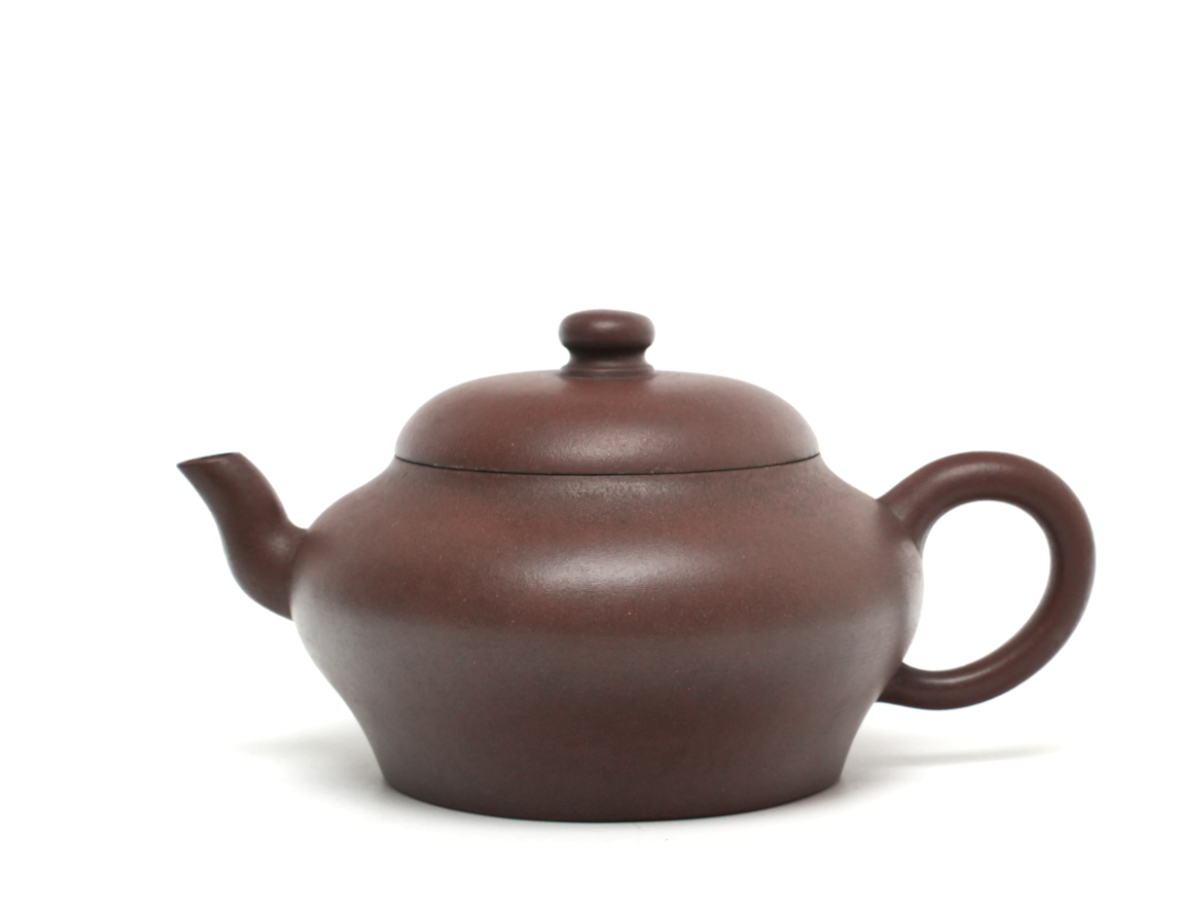 H249 大ぶり 朱泥急須 宜興窯 紫砂茶壺 茶器 茶道具 煎茶道具 陶器 骨董 唐物 中国古美術 古玩 中国アンティーク_1