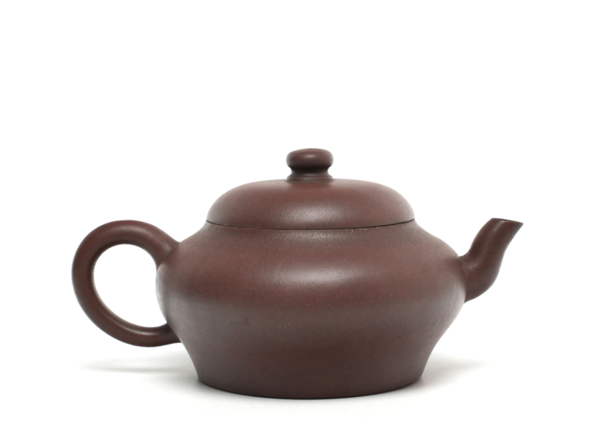 H249 大ぶり 朱泥急須 宜興窯 紫砂茶壺 茶器 茶道具 煎茶道具 陶器 骨董 唐物 中国古美術 古玩 中国アンティーク_2