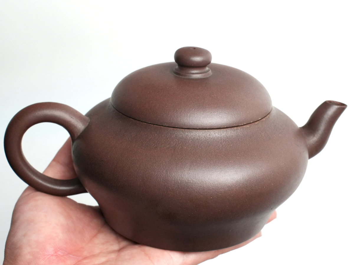 H249 大ぶり 朱泥急須 宜興窯 紫砂茶壺 茶器 茶道具 煎茶道具 陶器 骨董 唐物 中国古美術 古玩 中国アンティーク_8