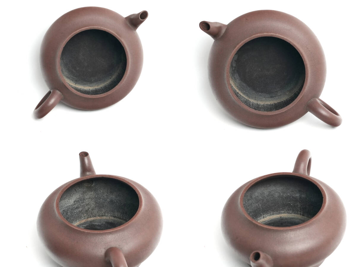 H249 大ぶり 朱泥急須 宜興窯 紫砂茶壺 茶器 茶道具 煎茶道具 陶器 骨董 唐物 中国古美術 古玩 中国アンティーク_9