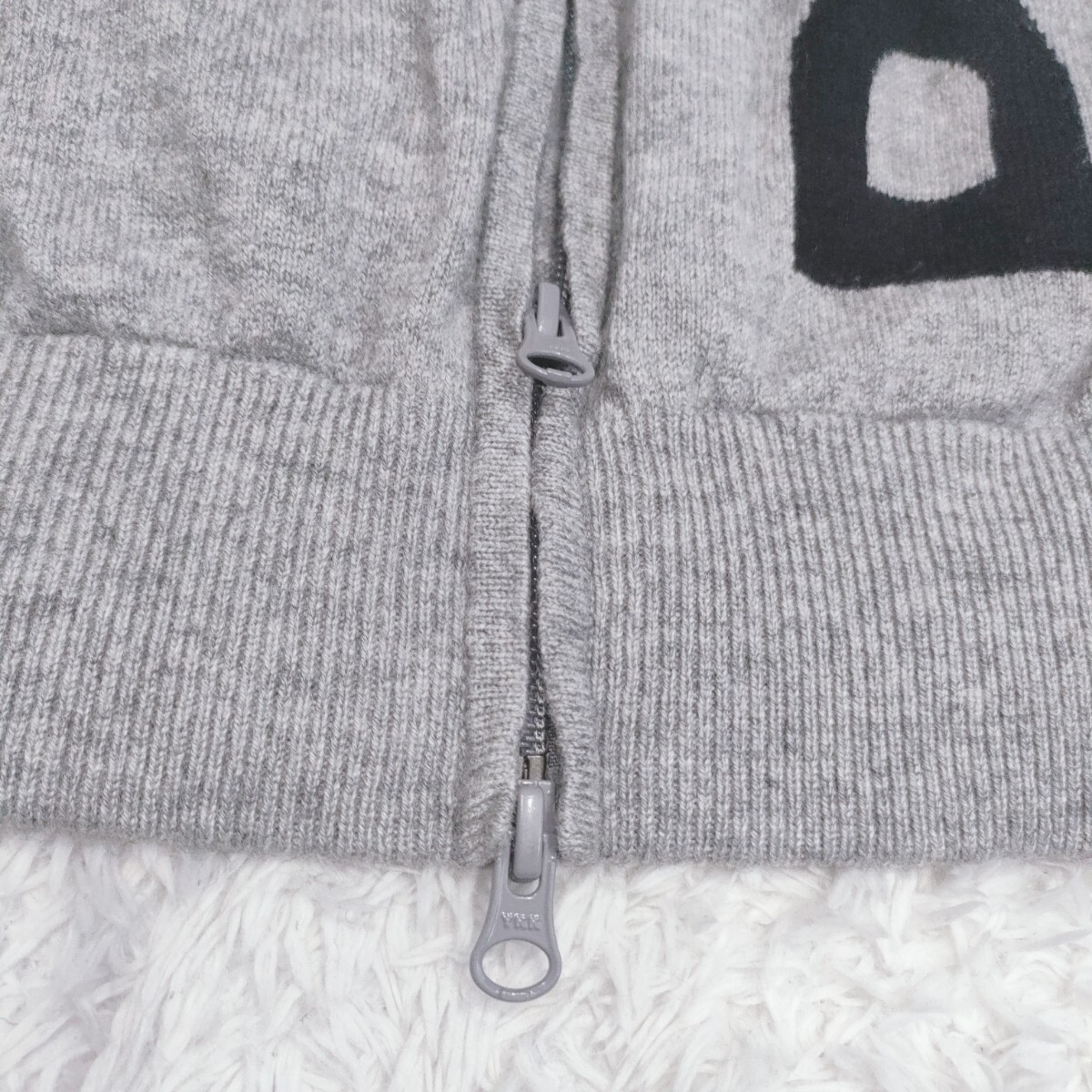 希少Lサイズ【極美品 カシミヤ100%】PEARLY GATES パーリーゲイツ ドライバーズニット セーター ジャケット ゴルフウェア デカロゴ メンズ_7