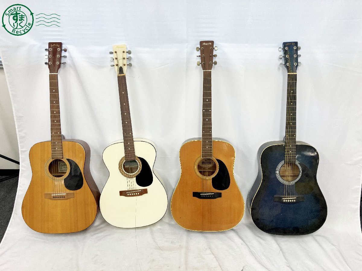BC0104552　■【直接引取限定】1円~ Morris HONEY BEE EL Martin 他 アコースティックギター 12点まとめ売り 弦楽器 ジャンク品 中古_4