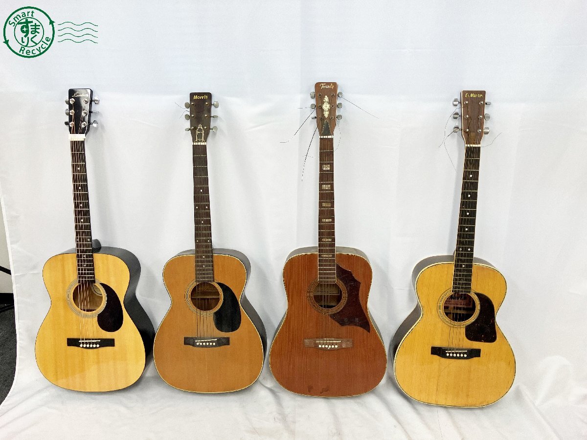 BC0104552　■【直接引取限定】1円~ Morris HONEY BEE EL Martin 他 アコースティックギター 12点まとめ売り 弦楽器 ジャンク品 中古_6