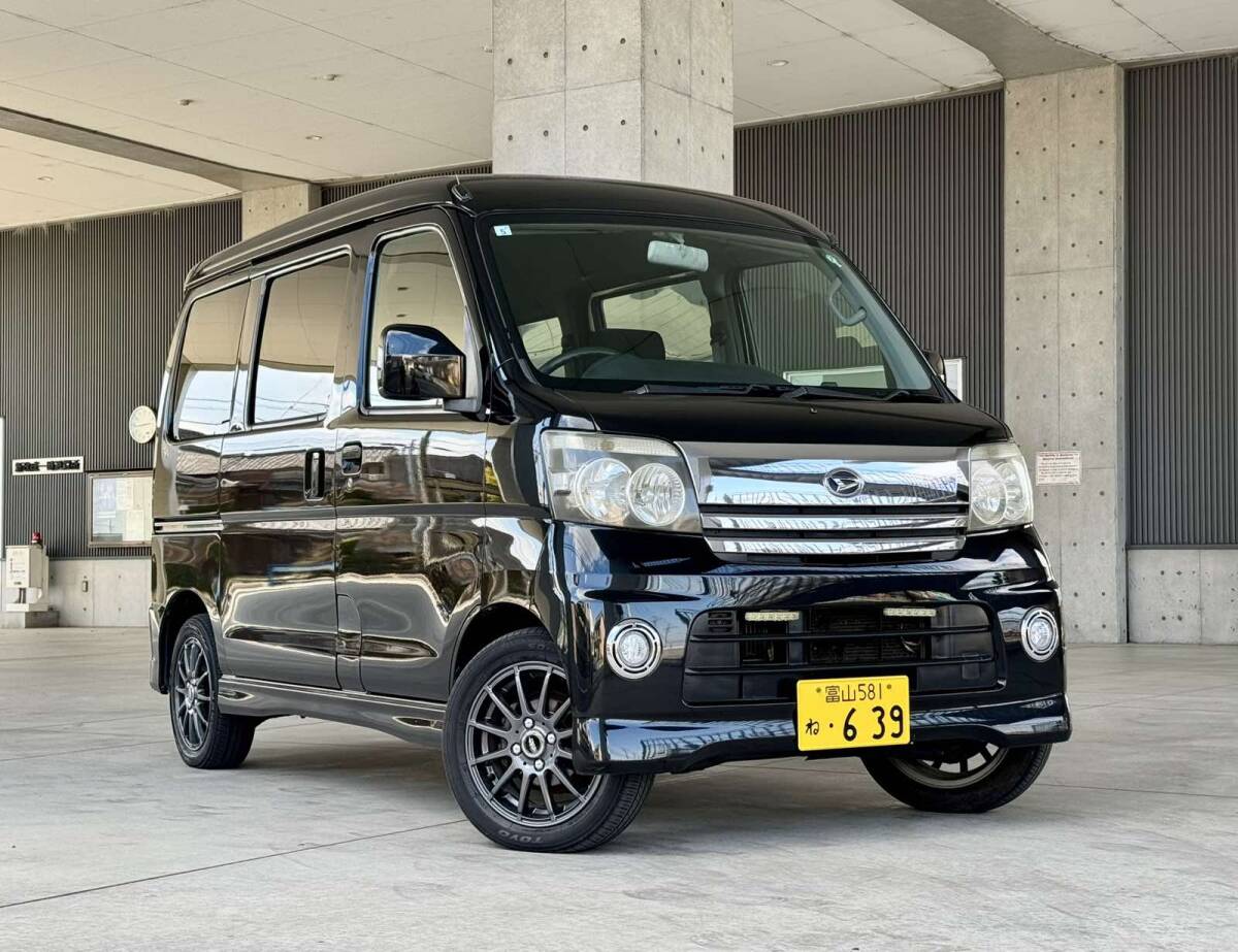 平成19年 ダイハツ アトレーワゴン カスタム RS ターボ車 4WD 車検8年5月まで! HIDライト! ナビ/キーレス/アルミ! タイベル交換済! 売切!_1