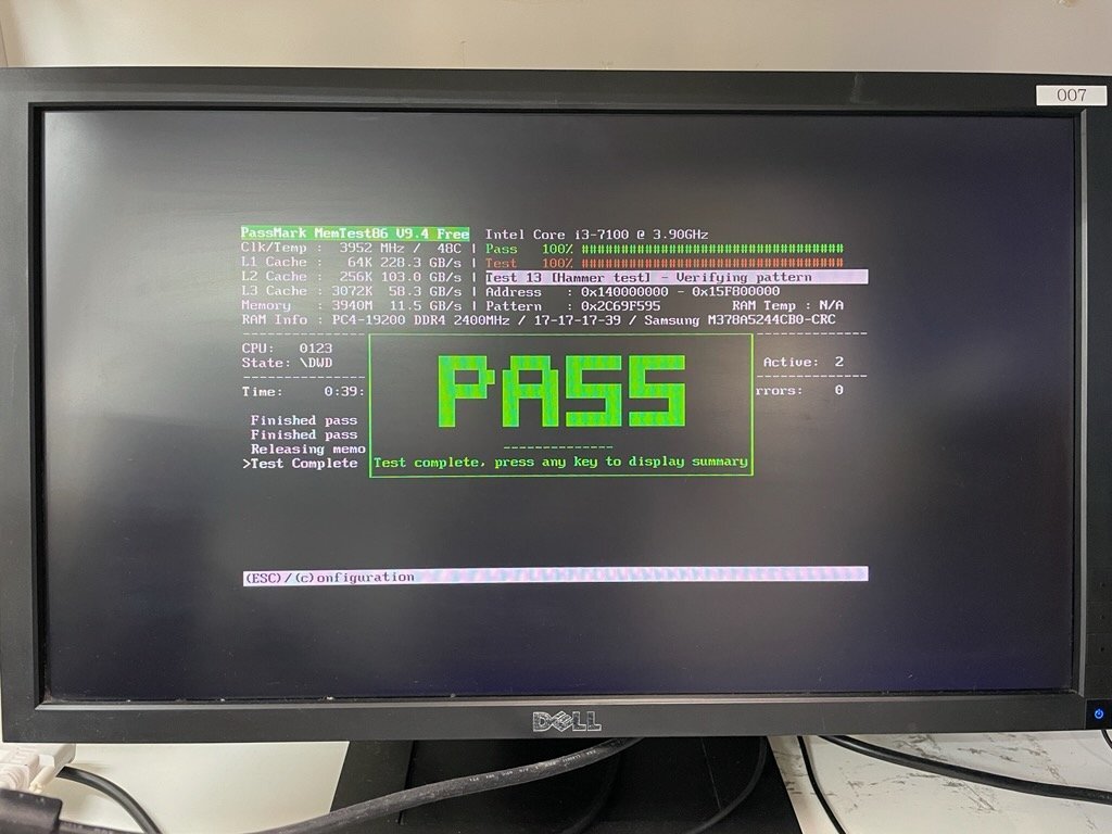 【BIOS起動確認済み／中古／２台セット】ESPRIMO D587/R【FMVD30001】（Core i3-7100, RAM4GB, HDD無し）★本体＆ACケーブル　④_5