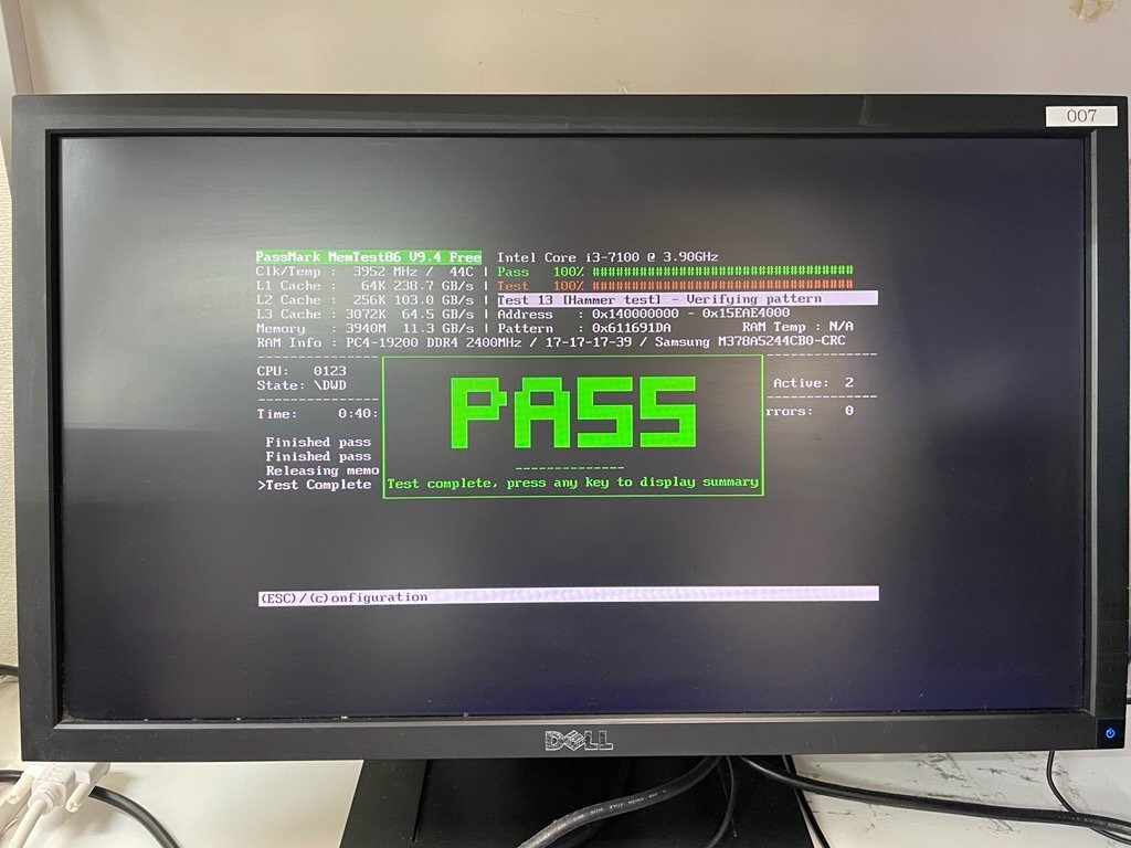 【BIOS起動確認済み／中古／２台セット】ESPRIMO D587/R【FMVD30001】（Core i3-7100, RAM4GB, HDD無し）★本体＆ACケーブル　④_6