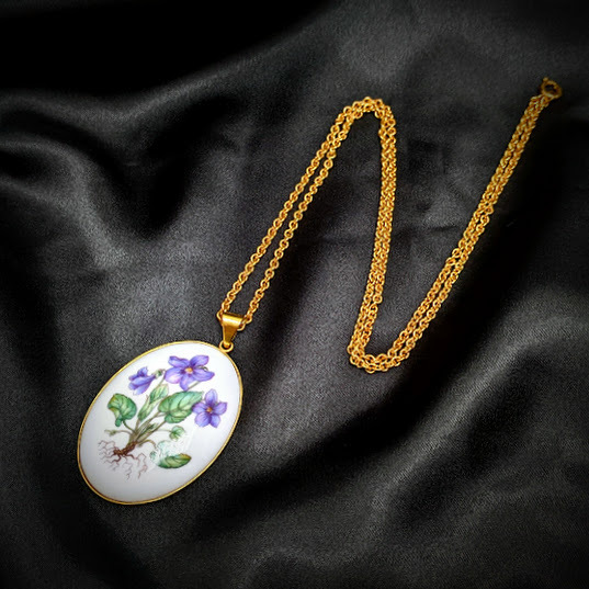 21692】ロイヤルコペンハーゲン ROYALCOPENHAGEN ネックレス 花柄