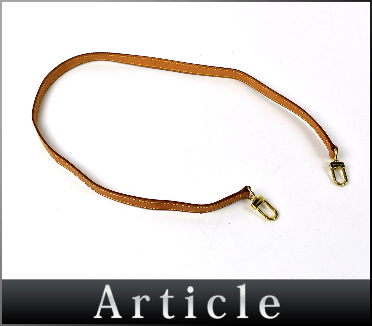 216047 LOUIS VUITTON ルイ ヴィトン ショルダーストラップ 肩紐 バッグ用パーツ レザー 革 ブラウン 茶 レディース ...