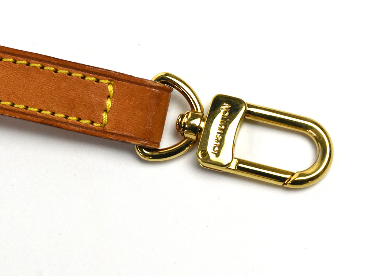 216047 LOUIS VUITTON ルイ ヴィトン ショルダーストラップ 肩紐 バッグ用パーツ レザー 革 ブラウン 茶 レディース ...
