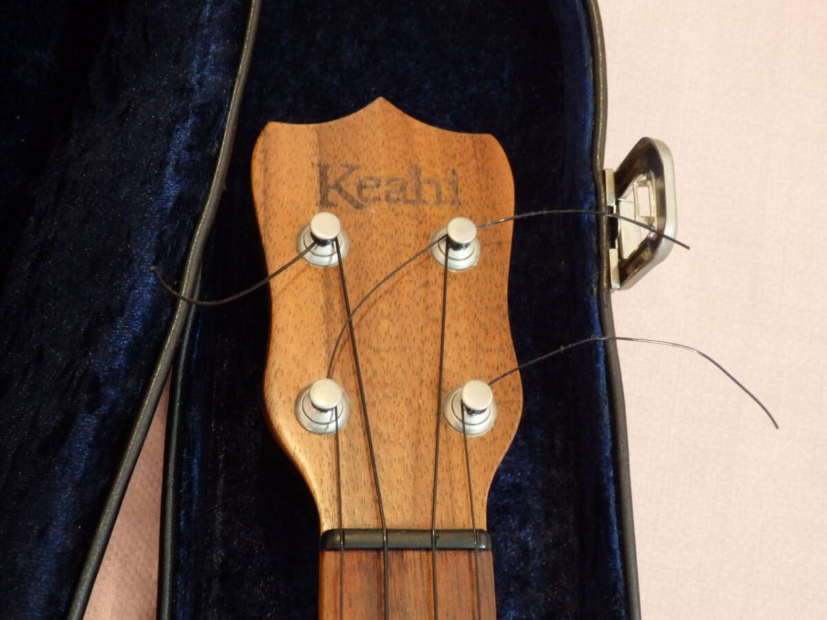 Keahi ケアヒ　ソプラノウクレレ 　全て単板　手作り品　ジエイクシマブクロも　愛用したメーカーです。ハードケース付き_5