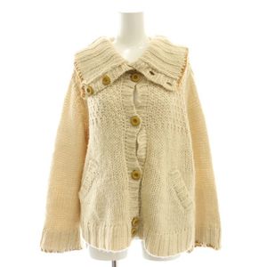 ホコモモラ JOCOMOMOLA ローゲージ ニットカーディガン 長袖 40 ベージュ /HK ■OS レデ