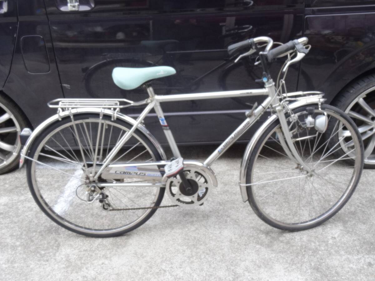 （Nz024340）希少！ yamaguchi 自転車 campus mate 自転車 26インチ アンティーク レトロ 当時物 _2