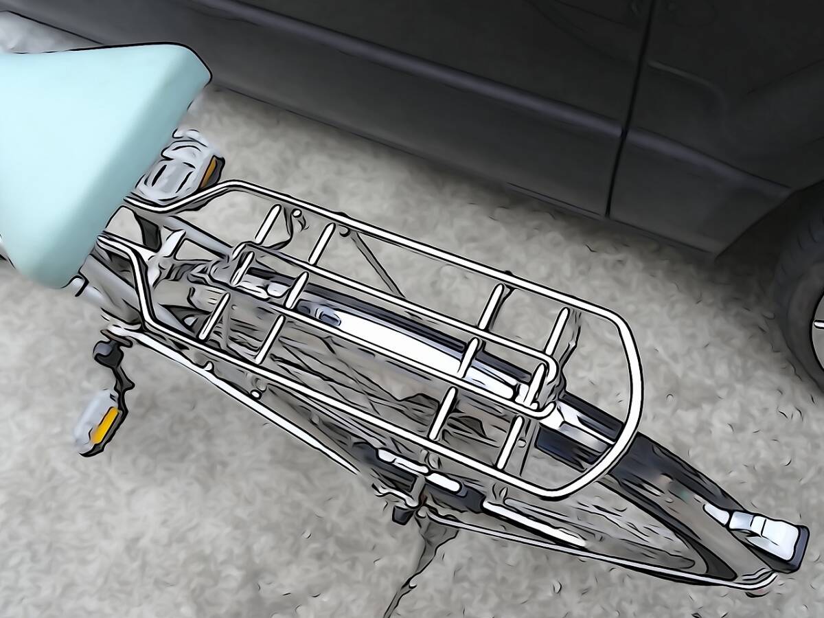 （Nz024340）希少！ yamaguchi 自転車 campus mate 自転車 26インチ アンティーク レトロ 当時物 _3