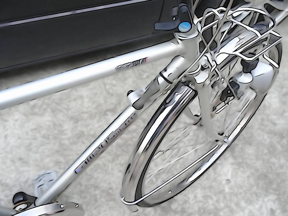 （Nz024340）希少！ yamaguchi 自転車 campus mate 自転車 26インチ アンティーク レトロ 当時物 _6