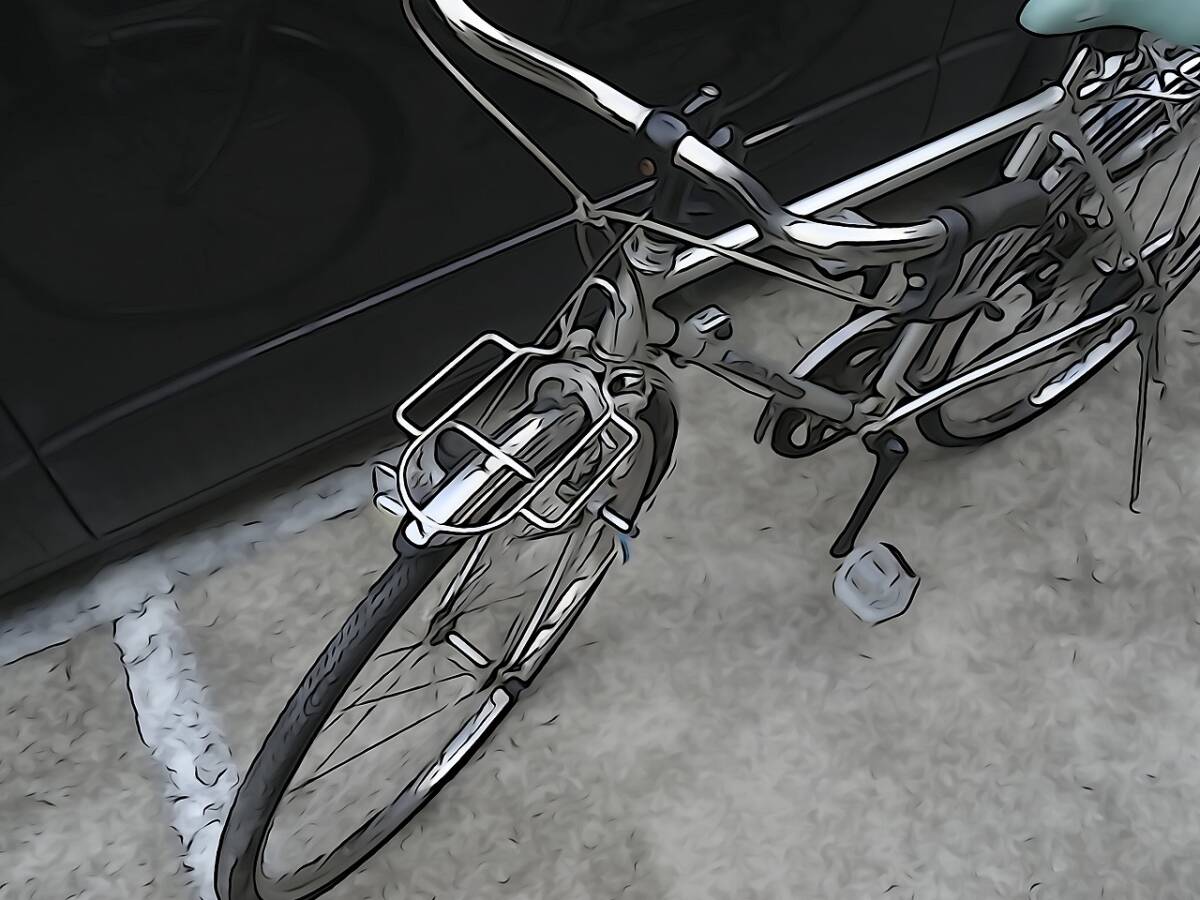 （Nz024340）希少！ yamaguchi 自転車 campus mate 自転車 26インチ アンティーク レトロ 当時物 _8