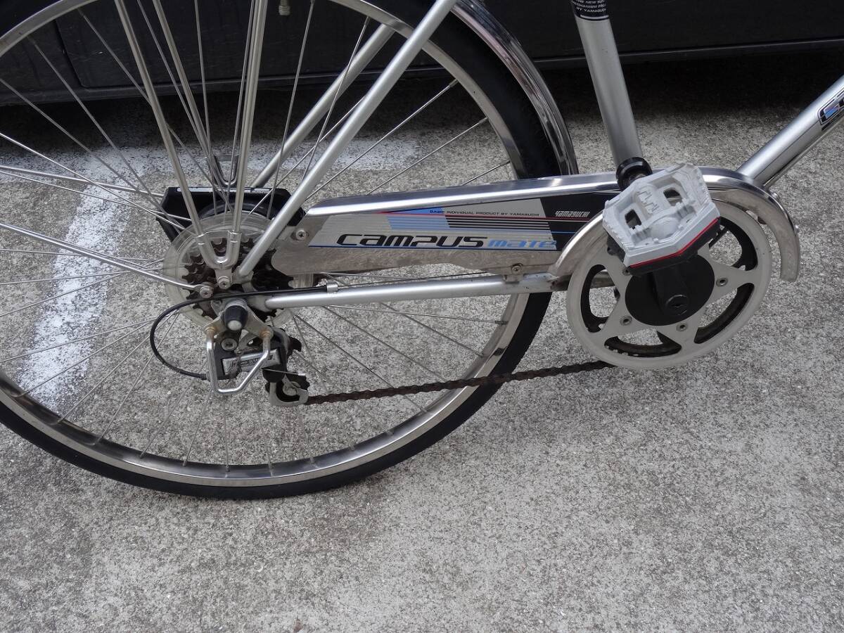 （Nz024340）希少！ yamaguchi 自転車 campus mate 自転車 26インチ アンティーク レトロ 当時物 _9