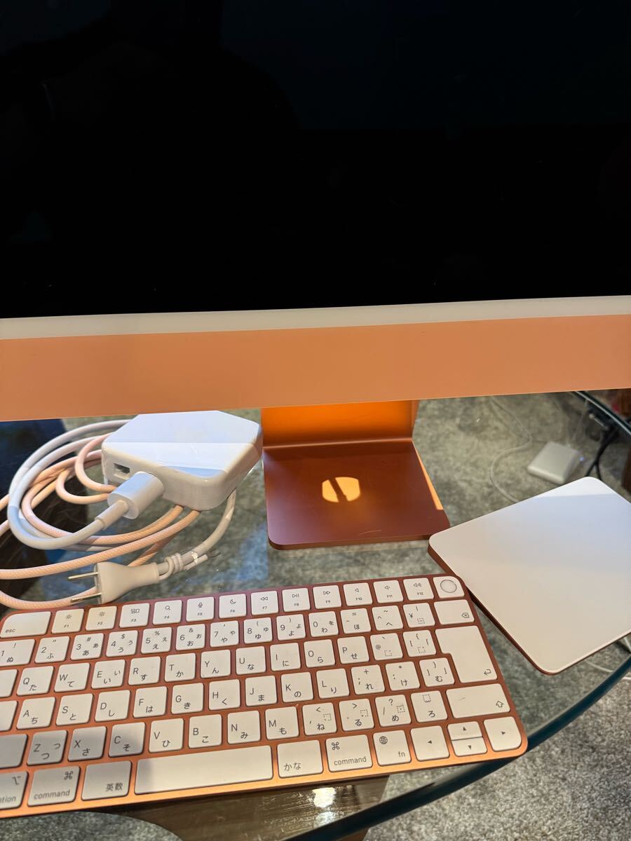 Apple】【iMac】24インチ、オレンジ、4,5K Retina ディスプレイモデル