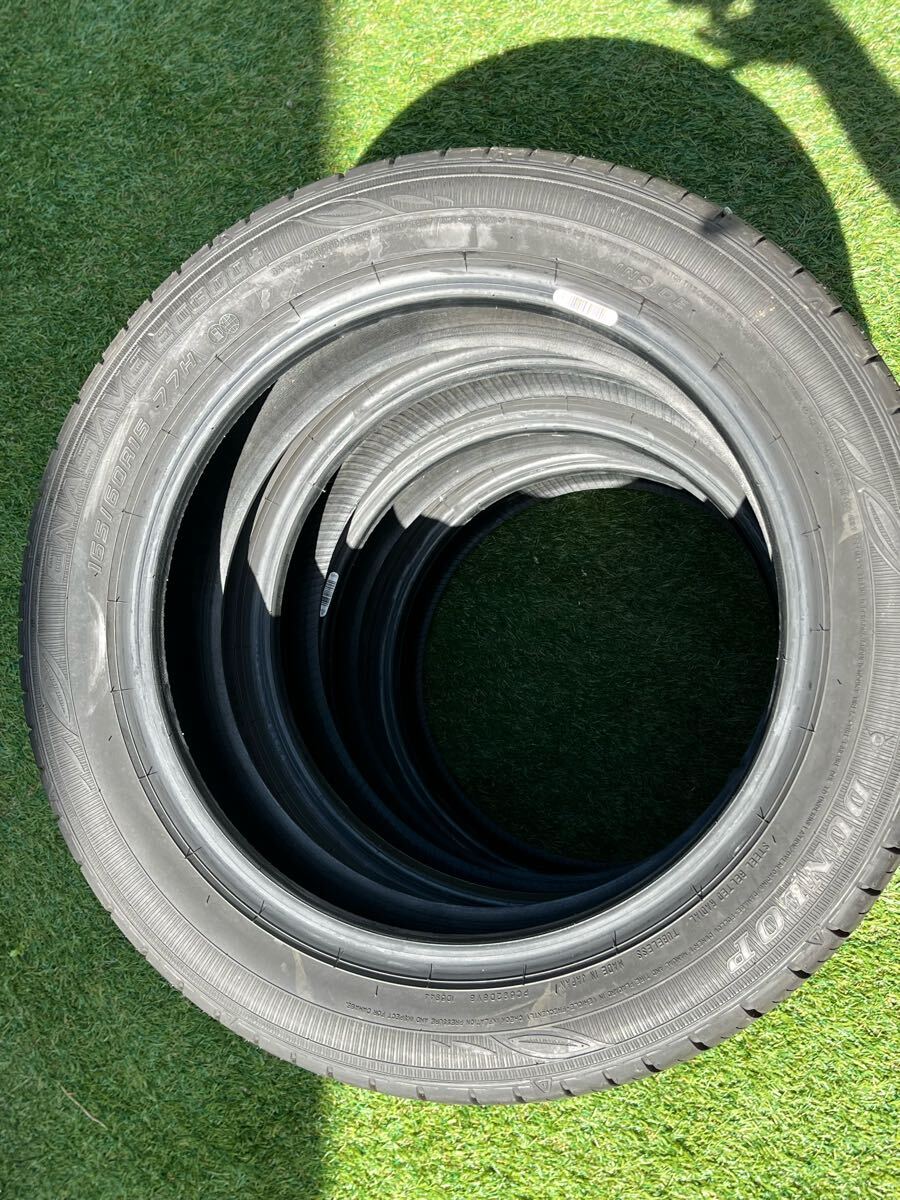 新車外し 165/60R15 23年製 ダンロップ ENASEVE EC300+ 夏タイヤ 4本セット_6