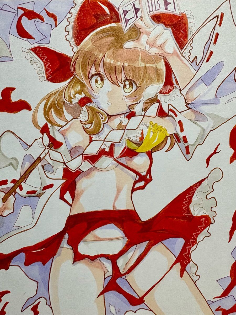 同人手描きイラスト 東方Project 博麗霊夢_1