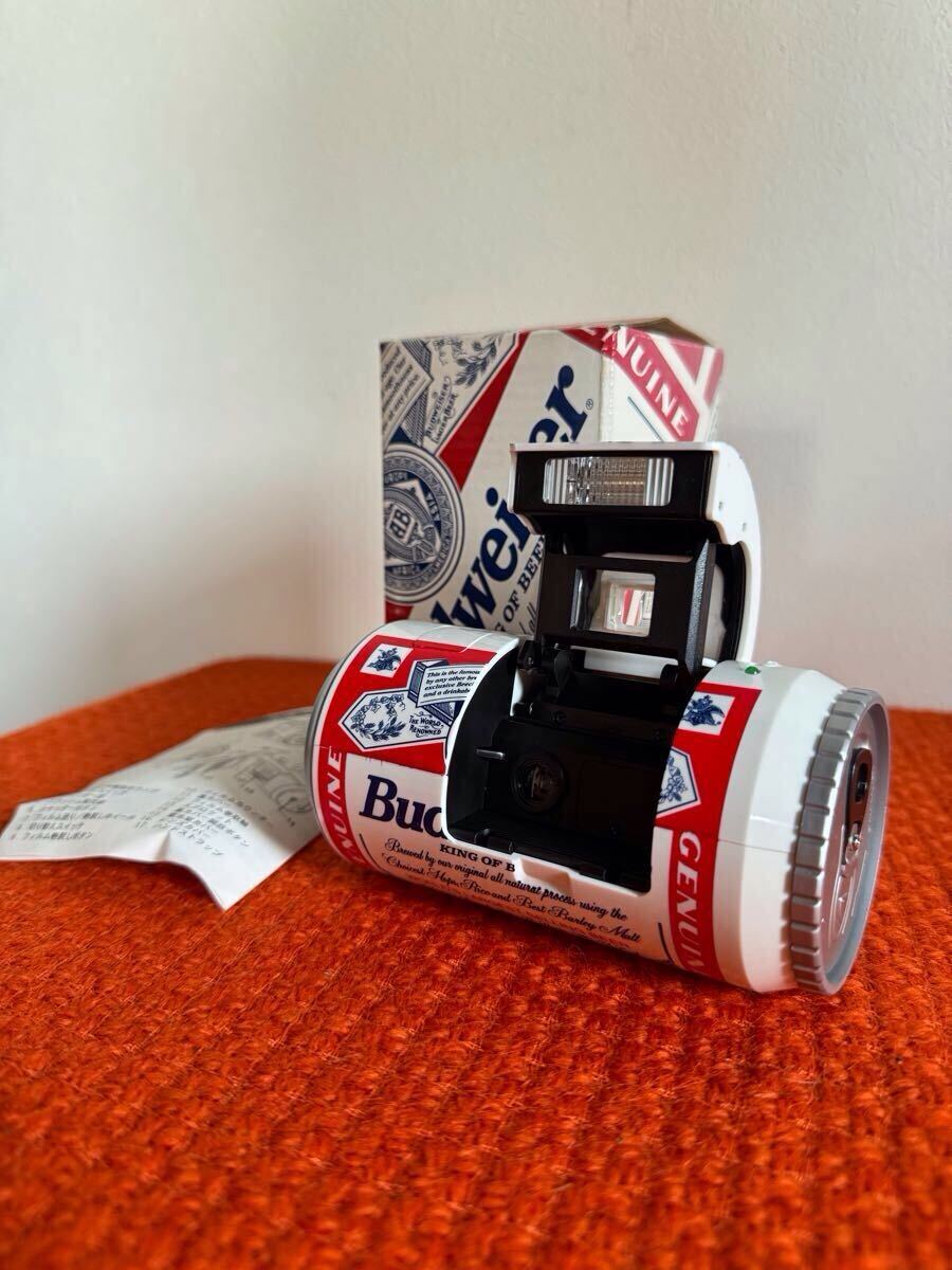 新品未使用 バドワイザー Budweiser ビール缶型 ノベルティカメラ